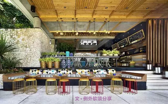 熱帶景觀生態(tài)餐廳，讓你未吃先醉-別墅設(shè)計,軟裝設(shè)計,室內(nèi)設(shè)計,豪宅設(shè)計,深圳例外軟裝設(shè)計公司